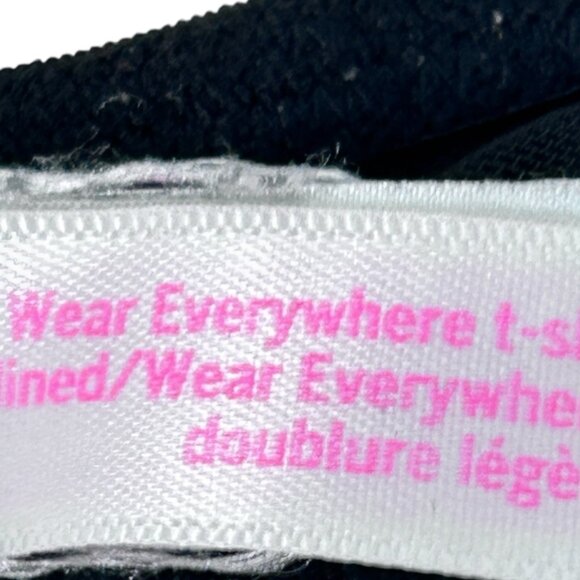 Victoria's Secret's PINK Everywhere T-shirt Bra Women's Size 34DD Black & White - Picture 5 of 7